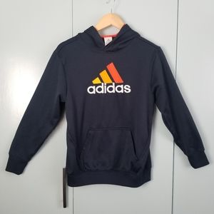 Rare💥💥Adidas Hoody -Logo is like a crochet very unique🤩🤩Lrg Youth NWOT
